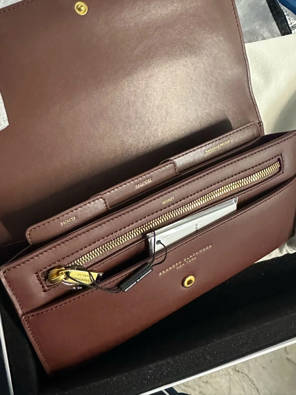Brandon Blackwood Travel Pouch in Brown Leather